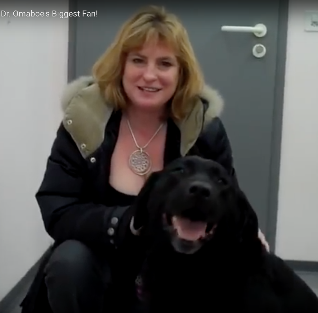 Geneva Animal Hospital, Animal Hospital Geneva, Cabinet Vétérinaire International,Geneva Veterinarian, veterinarian Geneva, Swift with owner